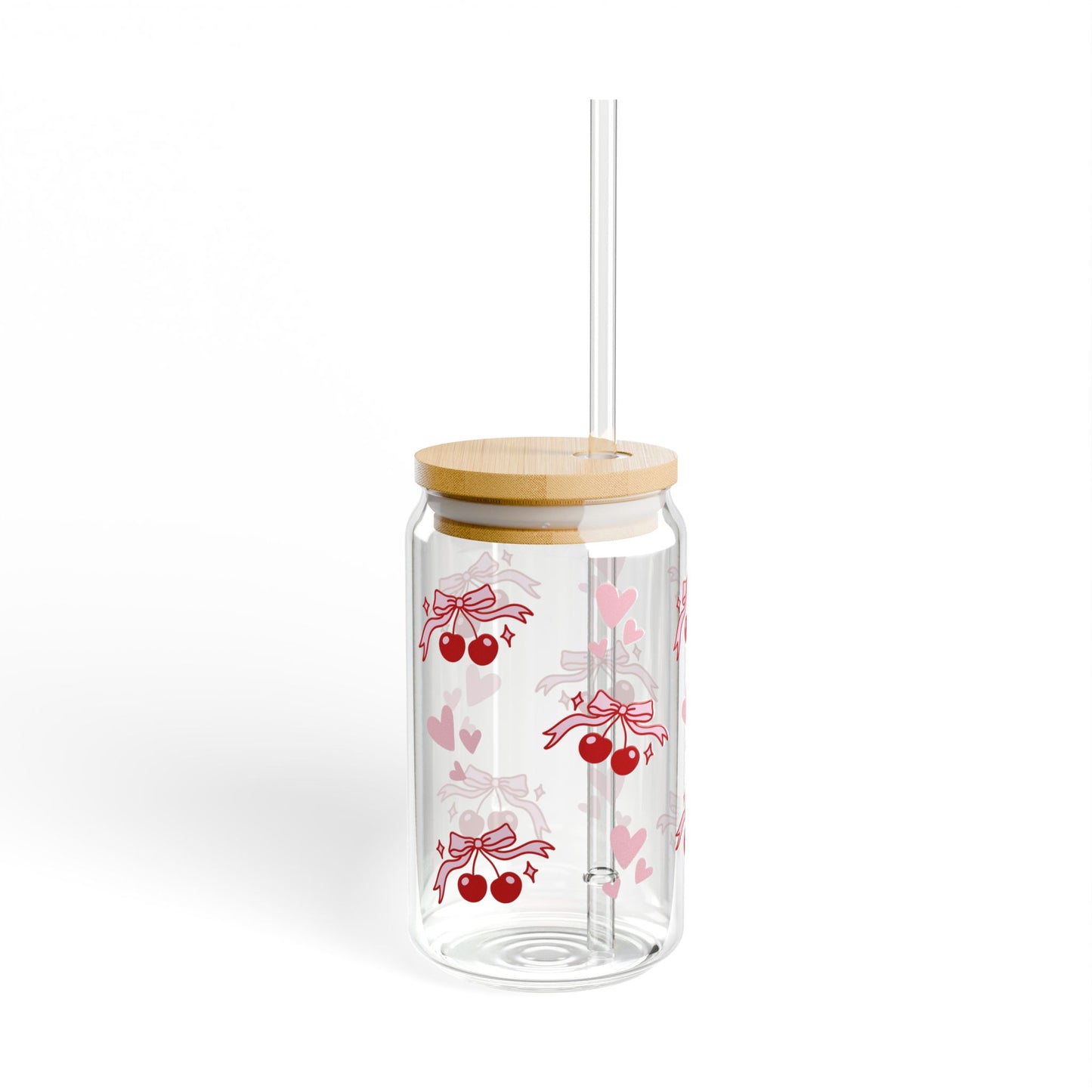 Cherry Blossom Glass - 16oz with Straw