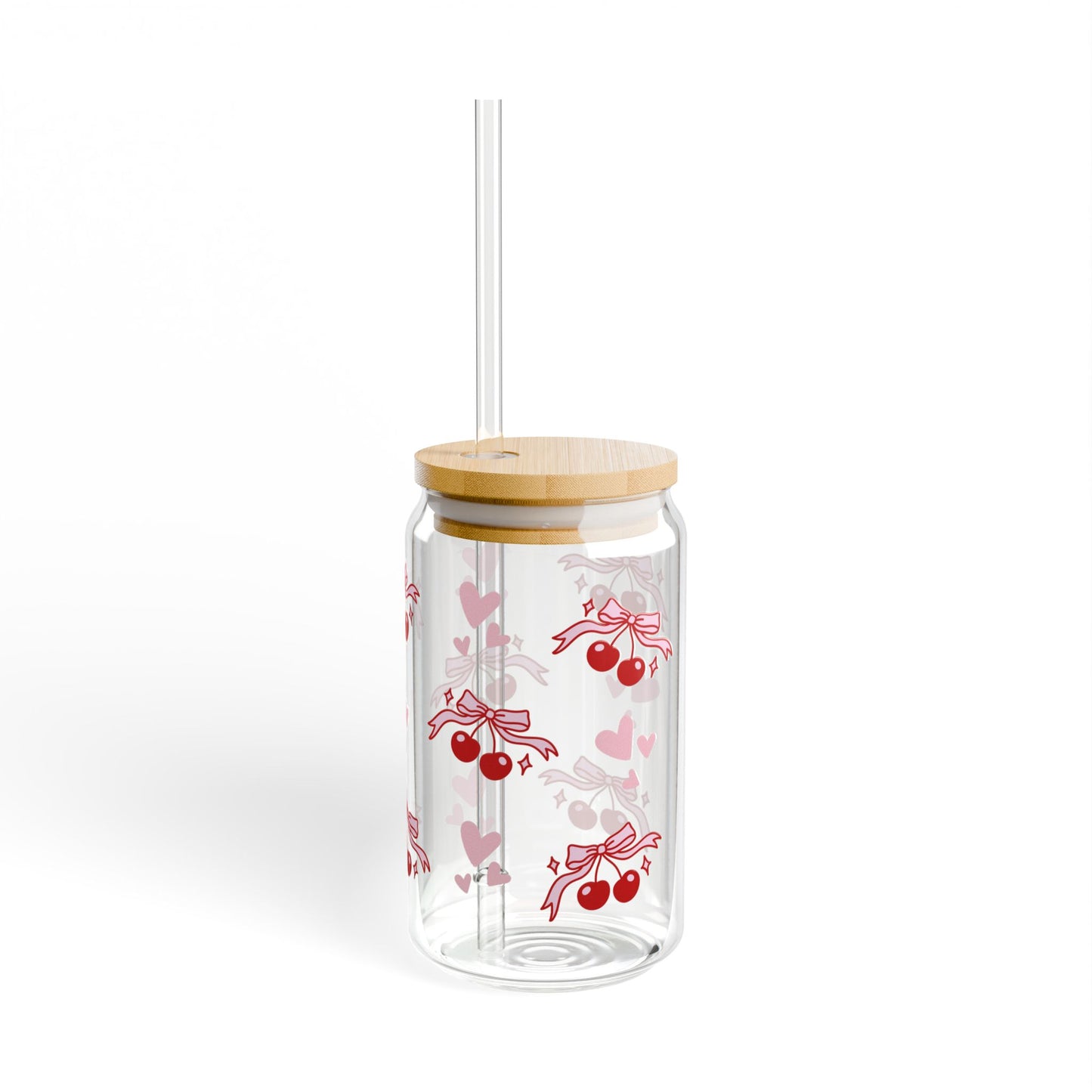 Cherry Blossom Glass - 16oz with Straw
