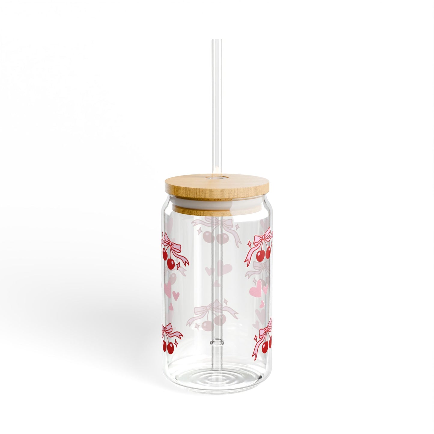 Cherry Blossom Glass - 16oz with Straw