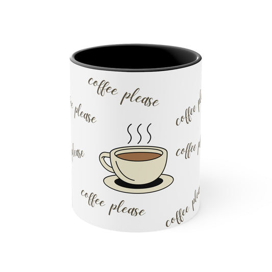 Colorful Accent Coffee Mug, Fun Drinkware for Home